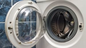 Hundehaare entfernen - Waschmaschine mit offener Trommel