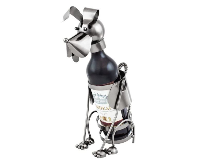 Weinflaschenhalter in Hundeform