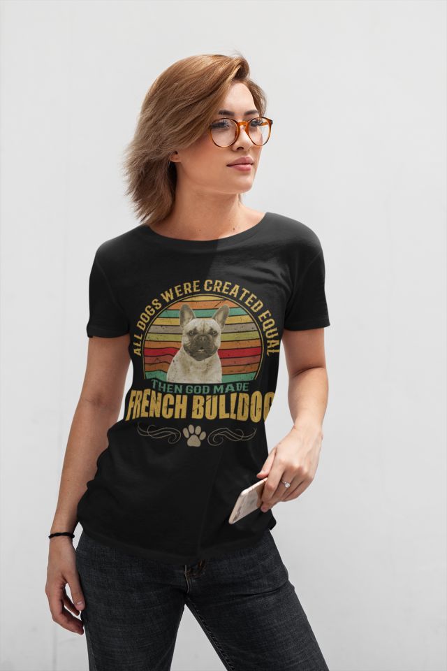 Französische Bulldogge 3 T-Shirt Mockup